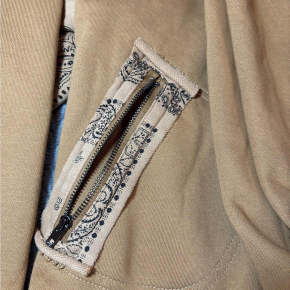 Women’s Miss Me Brown French Terry Paisley Waterfall Jacket Size Medium NWT - Picture 2 of 7